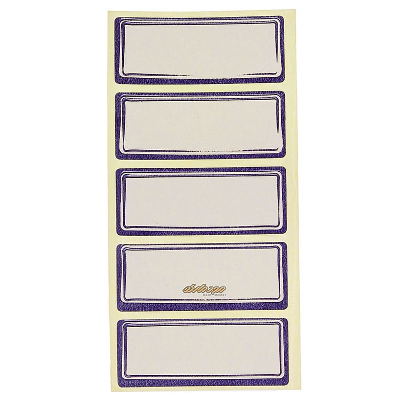 لیبل 60*24 میلی متری دور آبی