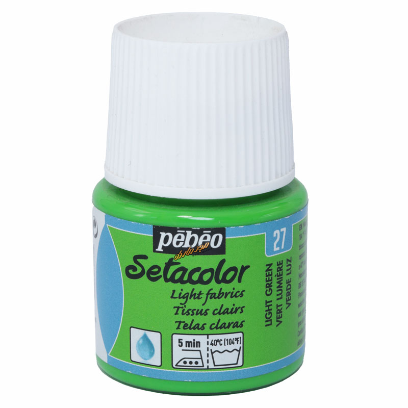 رنگ پارچه ترنسپرنت سبز روشن 27 (LIGHT GREEN) ستا کالر پ ب او PEBEO