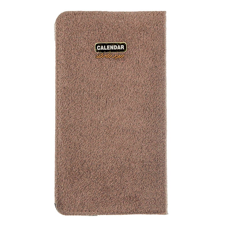 تقویم جیبی 1402 طرح قهوه ای کلیپس Clips