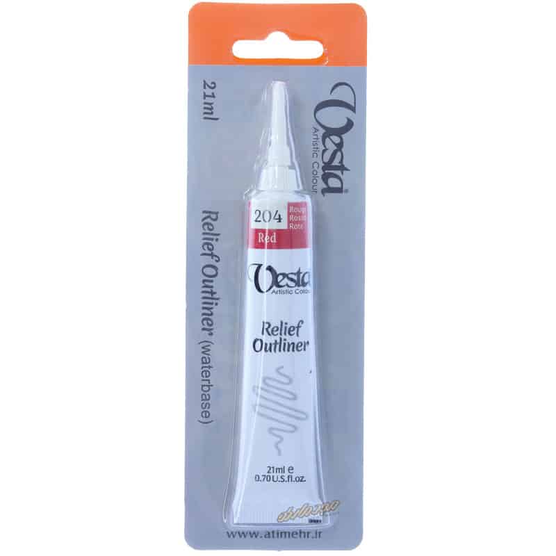 خمیر دورگیر شیشه کد 204 Red وستا