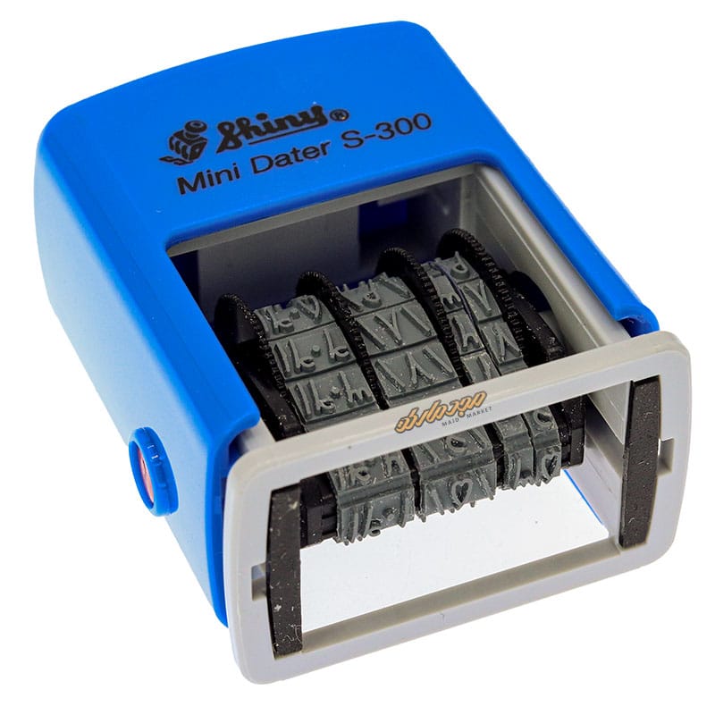 دستگاه مهر تاریخ زن شاینی آبی مدل S-300 (1)