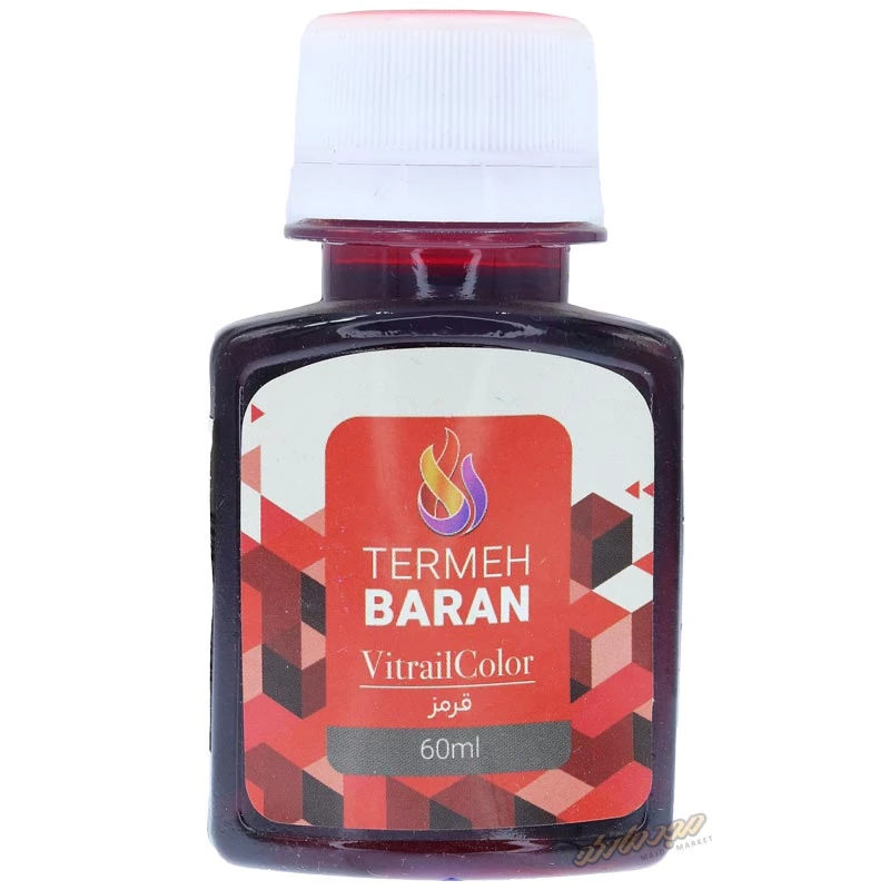رنگ ویترای (شیشه) قرمز ترمه باران (2)