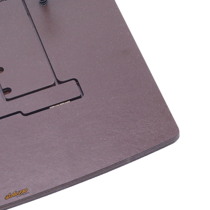 کتابیار چوبی طرح چرم قهوه ای تیره بهنود (1)