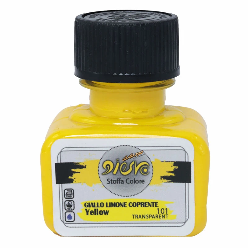 رنگ پارچه ترنسپرنت زرد 101 (YELLOW) پیرو (1)