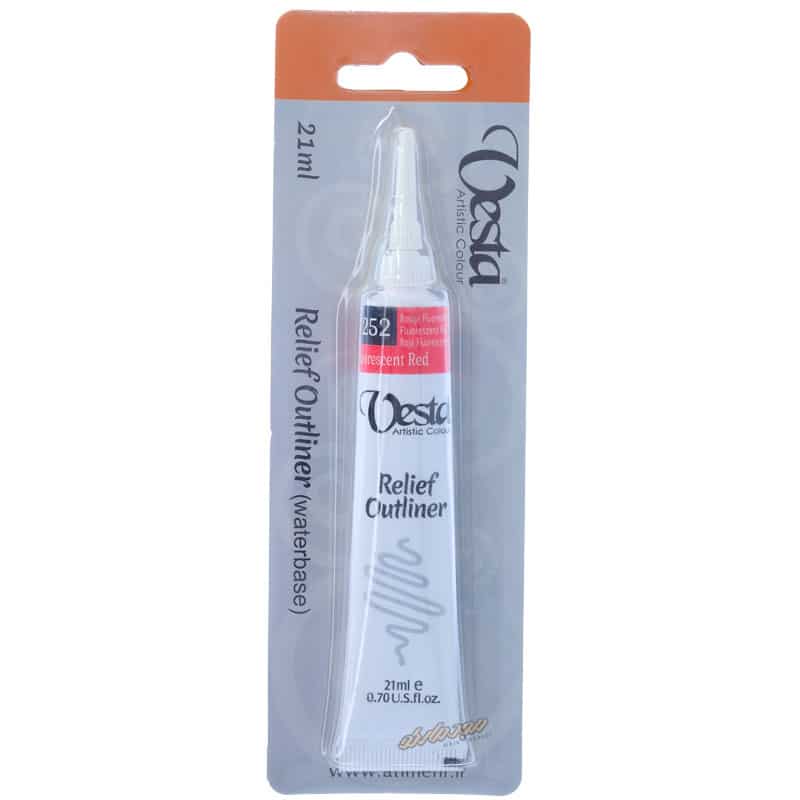 خمیر دورگیر شیشه کد 252 Fluorescent Red وستا