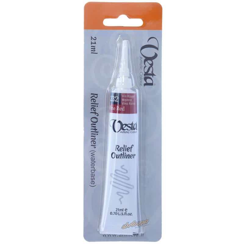 خمیر دورگیر شیشه کد 232 Wine Red وستا