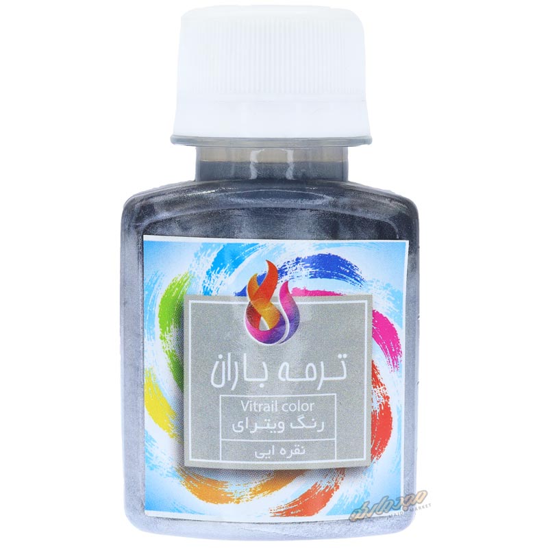 رنگ ویترای (شیشه) نقره ای ترمه باران