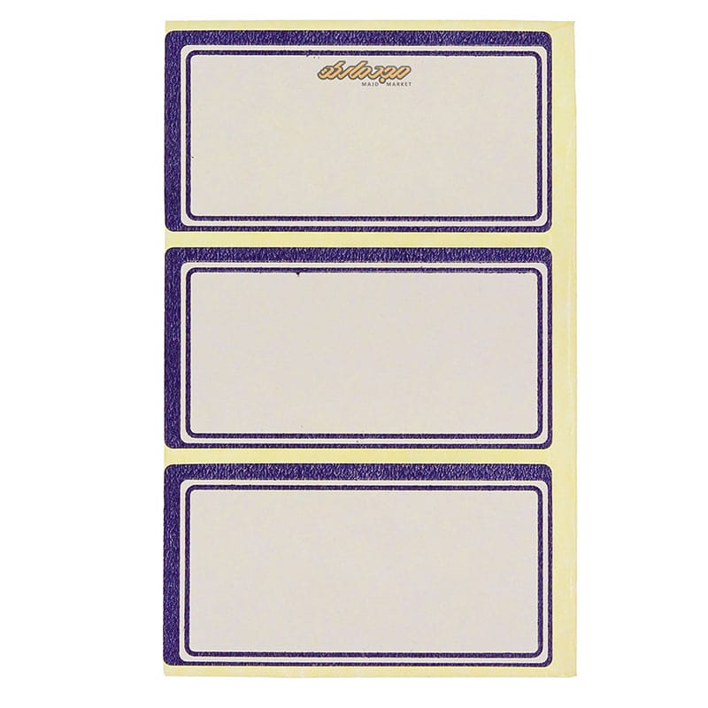 لیبل 70*37 میلی متری دور آبی