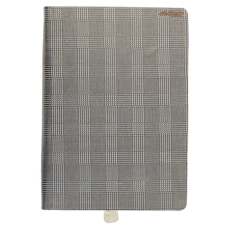 سالنامه (سررسید) 1402 طرح چرم پیچازی طوسی ایلیا 233 (1)