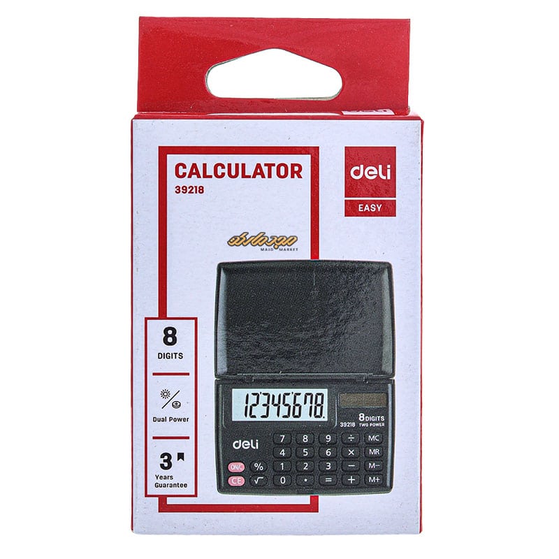 ماشین حساب 8 رقم جیبی دلی مدل deli 39218 (7)