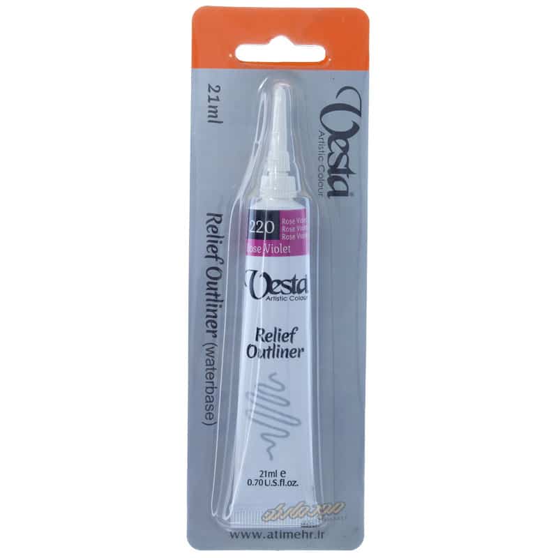 خمیر دورگیر شیشه کد 220 Ropse violet وستا VESTA