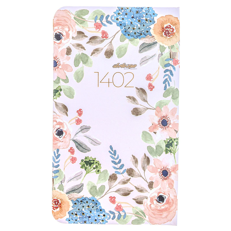 سالنامه 1402 جیبی طرح طبیعت سفید دات نوت