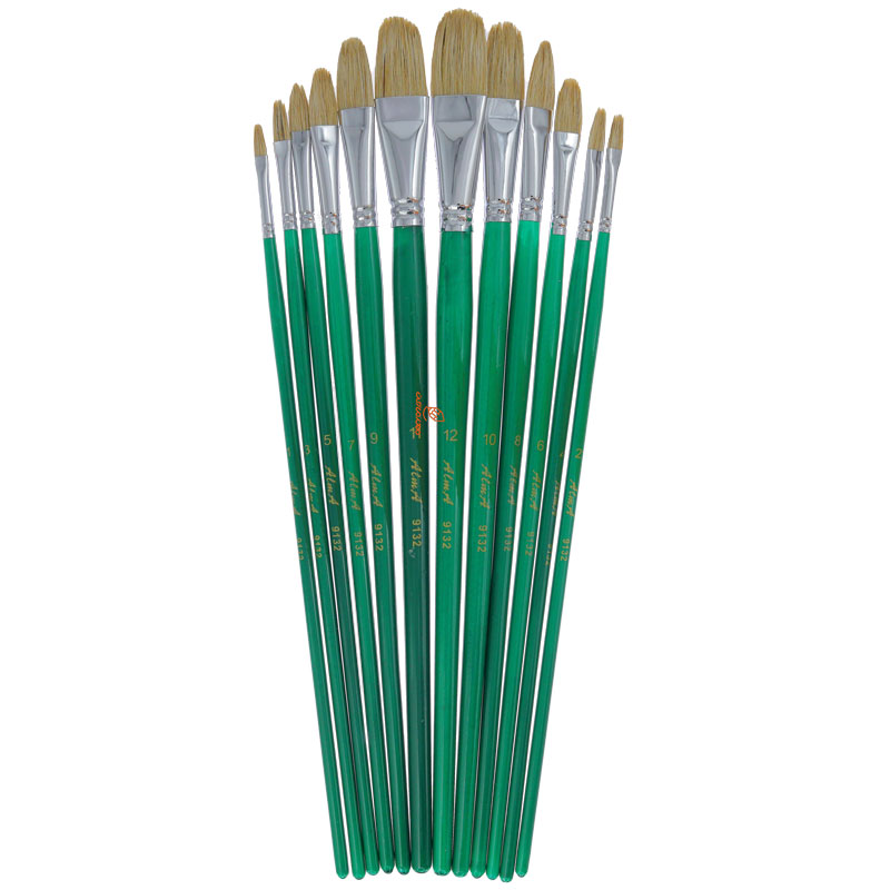 ست قلم مو 12 عددی تخت مو زبر آلما سری 9132 ALMA (3)