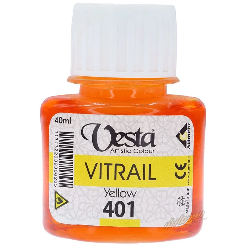 رنگ ویترای کد 401 Yellow وستا (2)