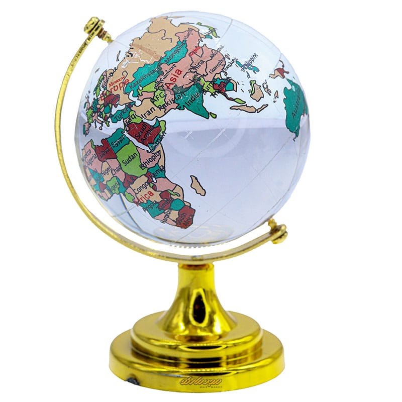 کره جغرافیا کریستالی سایز 3