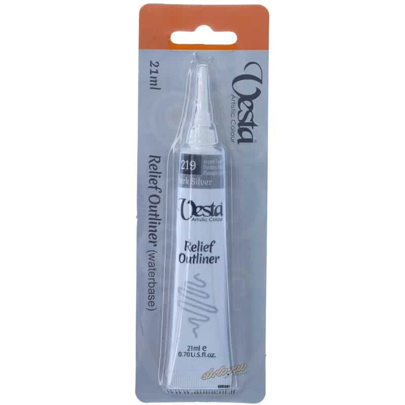 خمیر دورگیر شیشه کد 219 Dark Silver وستا