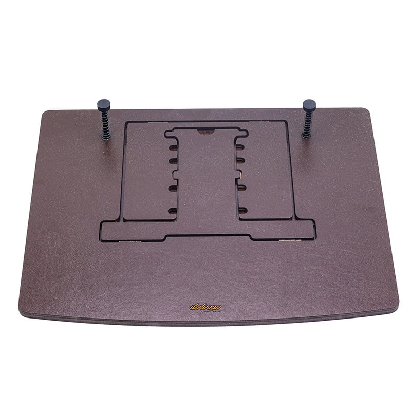 کتابیار چوبی طرح چرم قهوه ای تیره بهنود (2)