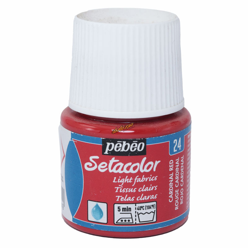 رنگ پارچه ترنسپرنت قرمز 24 (CARDINAL RED) ستا کالر پ ب او PEBEO