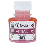رنگ ویترای کد 483 Ruby Red وستا (2)