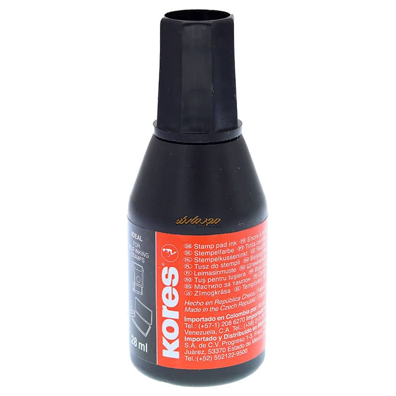 جوهر استامپ مشکی روغنی KORES کورس