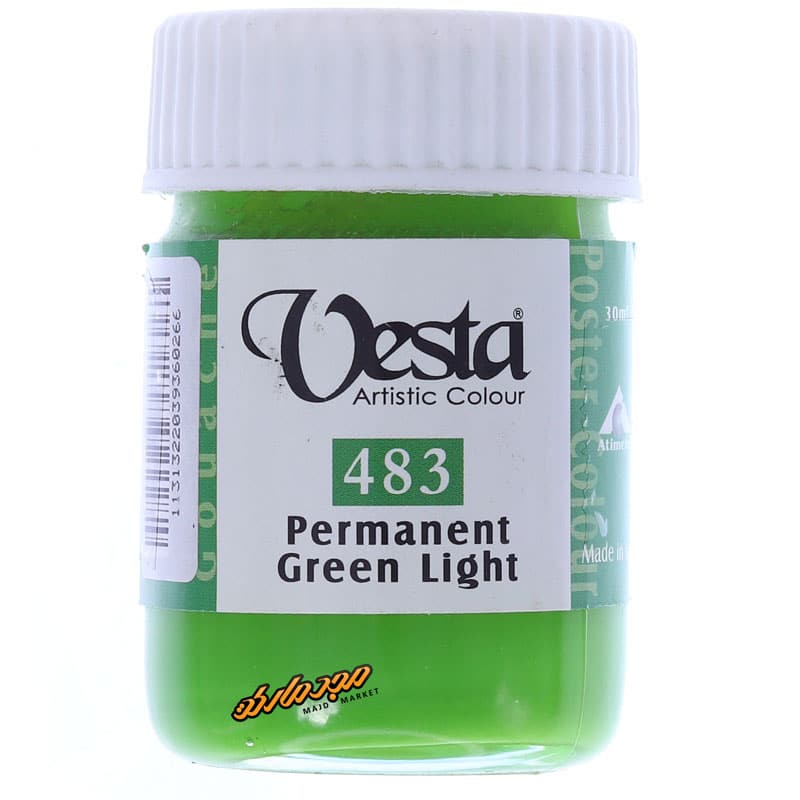گواش سبز روشن (Permanent Green Light) کد 483 وستا VESTA