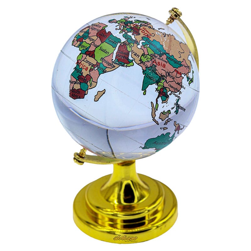 کره جغرافیا کریستالی سایز 3 (3)