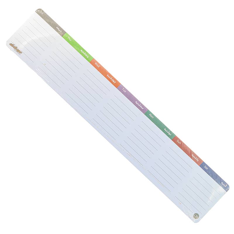 نوت پد هفتگی طرح هفت رنگ دات نوت