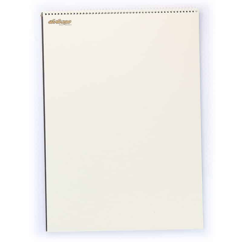 دفتر طراحی آبرنگ سایز A5 طرح گل بنفش مدل فیل صورتی (2)