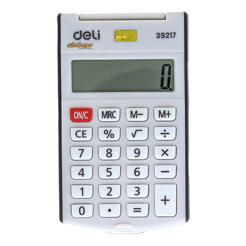 ماشین حساب 8 رقم جیبی دلی مدل deli 39217 (2)