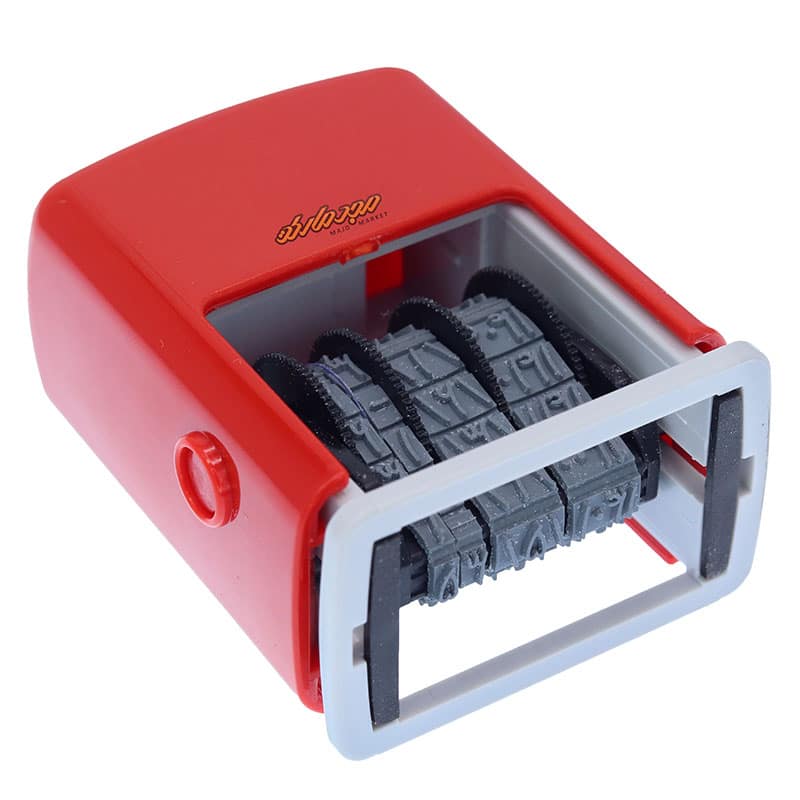 دستگاه مهر تاریخ زن شاینی زرد مدل S-300 (5)