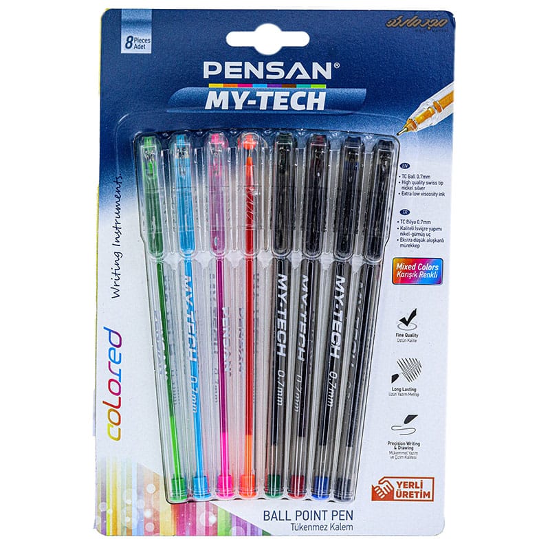 خودکار رنگی 8 عددی 4 رنگ اصلی کد 2240 پنسان