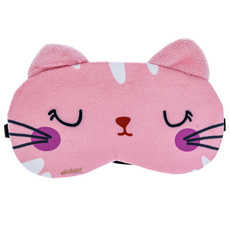 چشم بند فانتزی کمپرس دار طرح گربه گلبهی