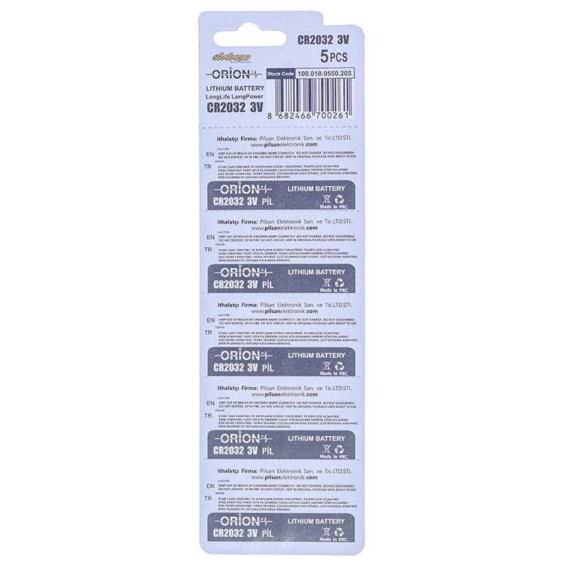 باتری سکه ای اوریون ORION 2032 (3)