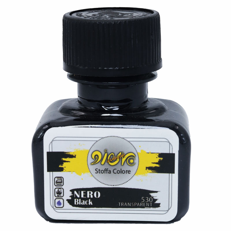 رنگ پارچه ترنسپرنت مشکی 530 (BLACK) پیرو