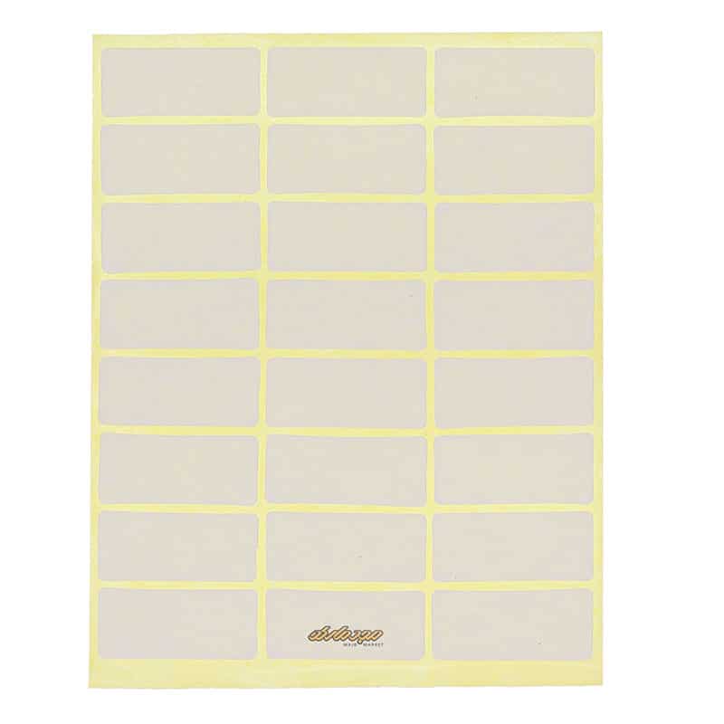 لیبل 10*25 میلی متری سفید