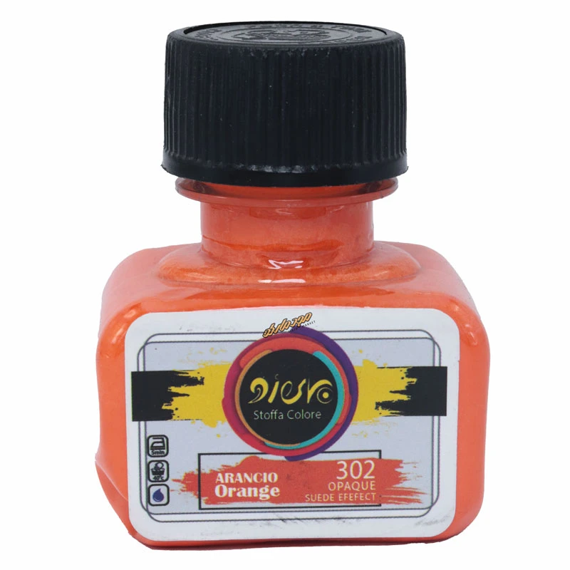 رنگ پارچه اوپک جیر نارنجی 302 (ORANGE) پیرو (2)