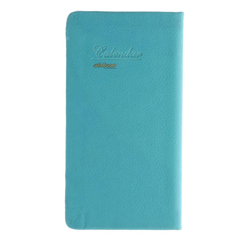 تقویم جیبی 1402 سبزآبی جلد سخت کلیپس Clips