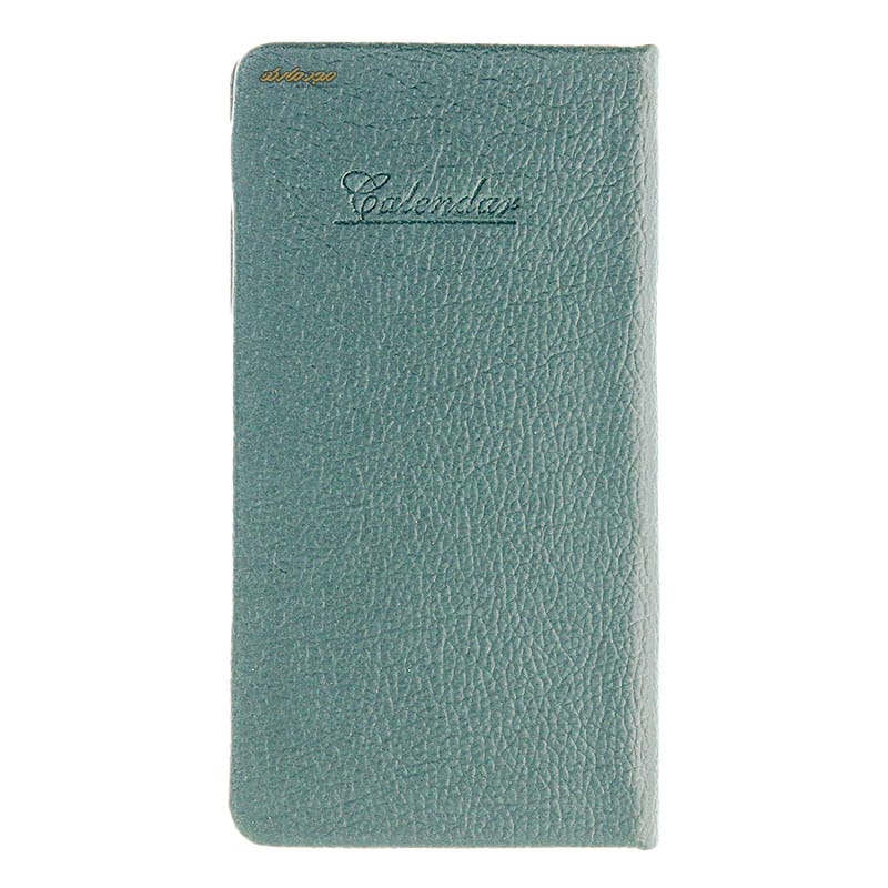 تقویم جیبی 1402 سبز تیره جلد سخت کلیپس Clips