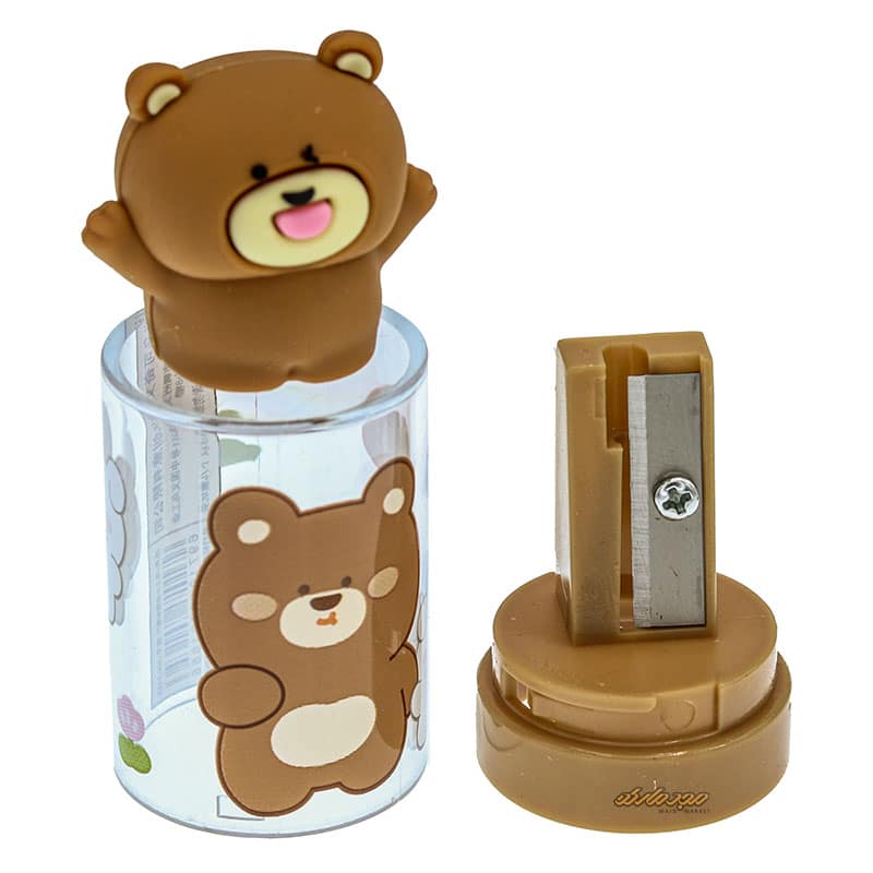 تراش سیلیکونی مخزن دار طرح تدی قهوه ای (1)