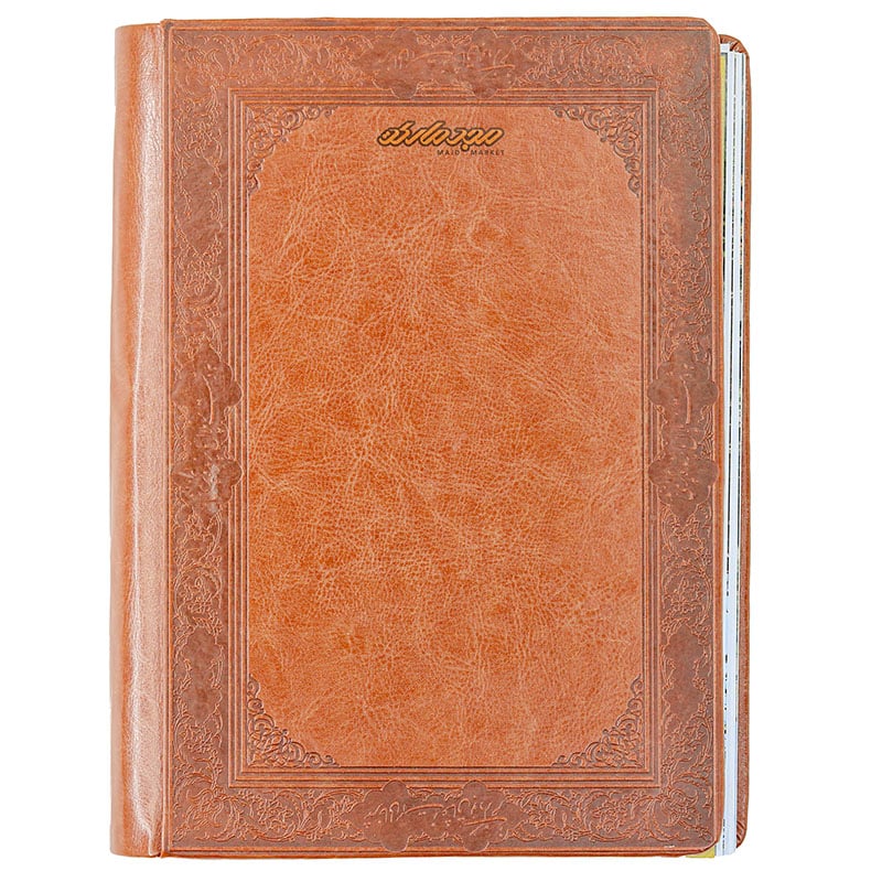 سالنامه (سررسید) 1402 سیمی قهوه ای تیره ترمو ایلیا 212