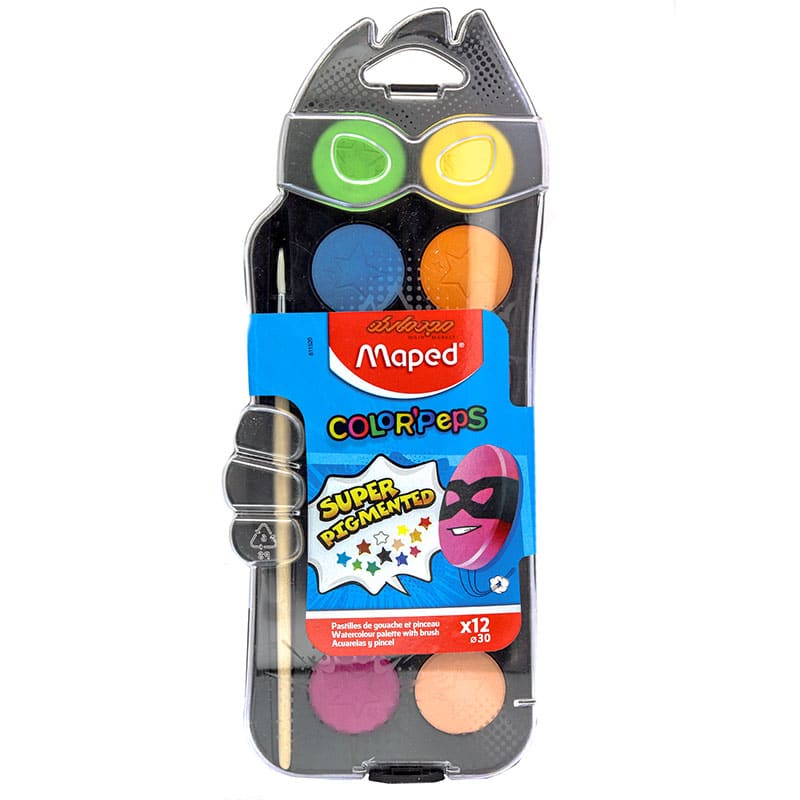 آبرنگ 12 رنگ کالرپپس مپد