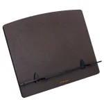 کتابیار چوبی طرح چرم قهوه ای تیره بهنود (6)