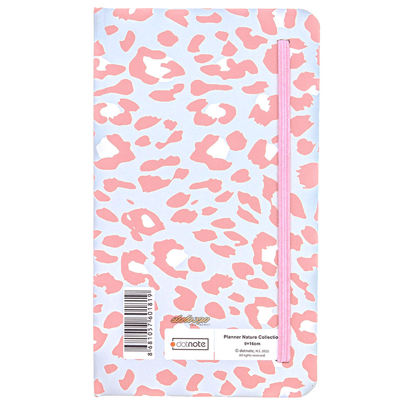 سالنامه 1402 جیبی طرح پلنگی صورتی دات نوت (2)