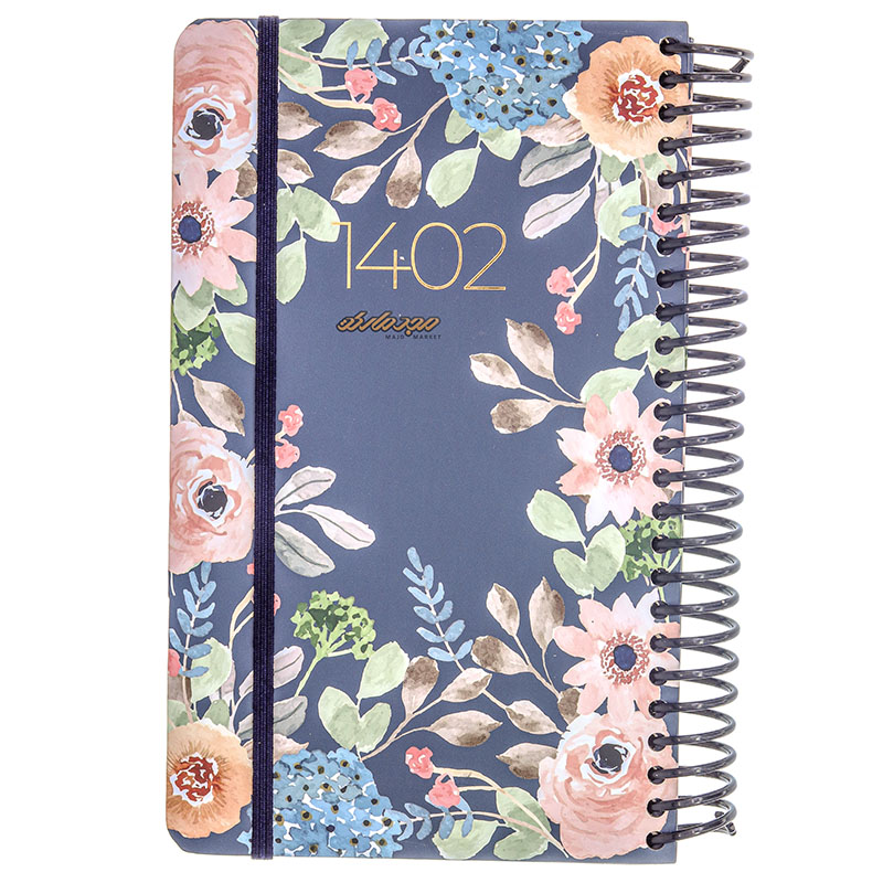 سالنامه 1402 اروپایی طرح طبیعت سرمه ای دات نوت