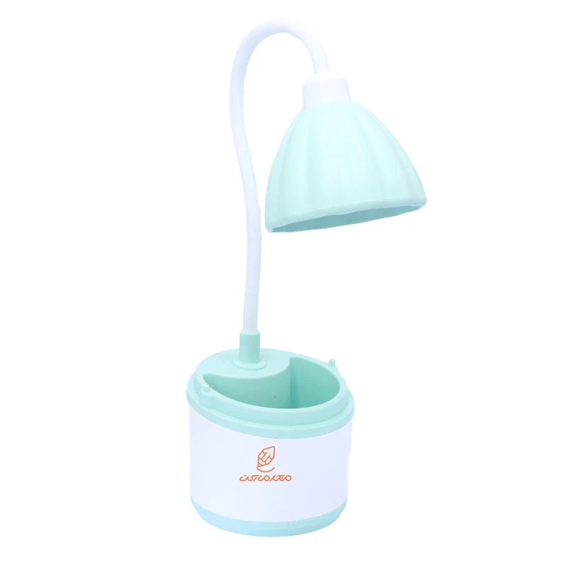 چراغ مطالعه رومیزی طرح گلدانی سفید سبز CS293 (2)