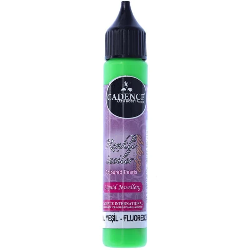 دورگیر نگینی (نقطه کوبی) سبز فلورسنت FLUORESCENT GREEN کد 575 کادنس (2)