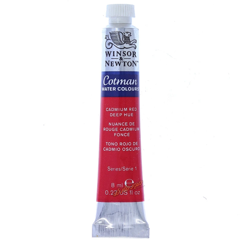 آبرنگ تیوپی قرمز (Cadmium Red Deep Hue) کد 098 وینزور WINSOR (1)