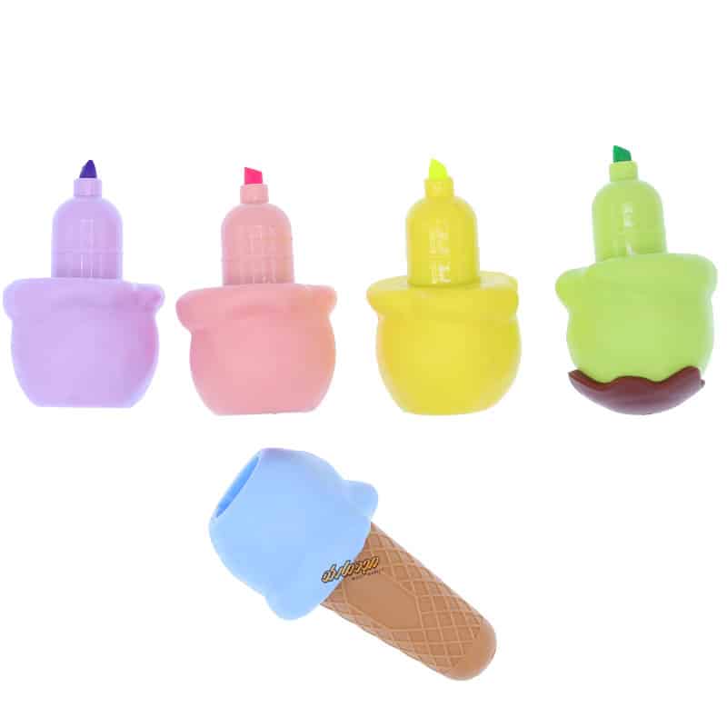 علامت زن فانتزی 5 رنگی بستنی قیفی 057 (5)