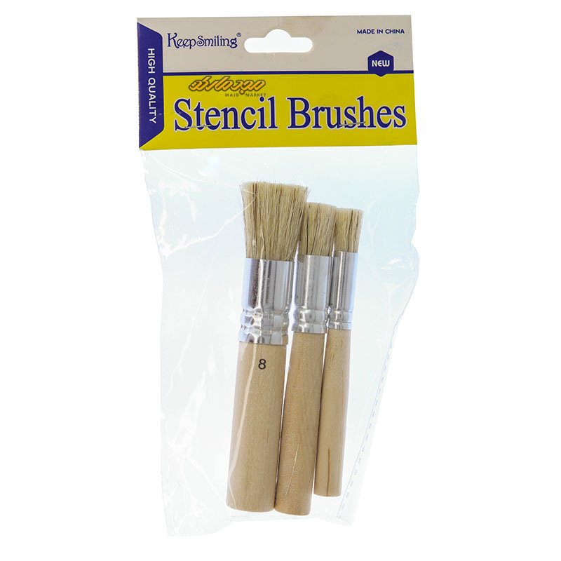 ست قلم مو استنسیل دسته کوتاه