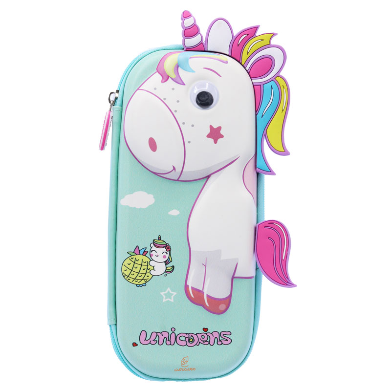 جامدادی سبز طرح یونی کورن برجسته 8020122